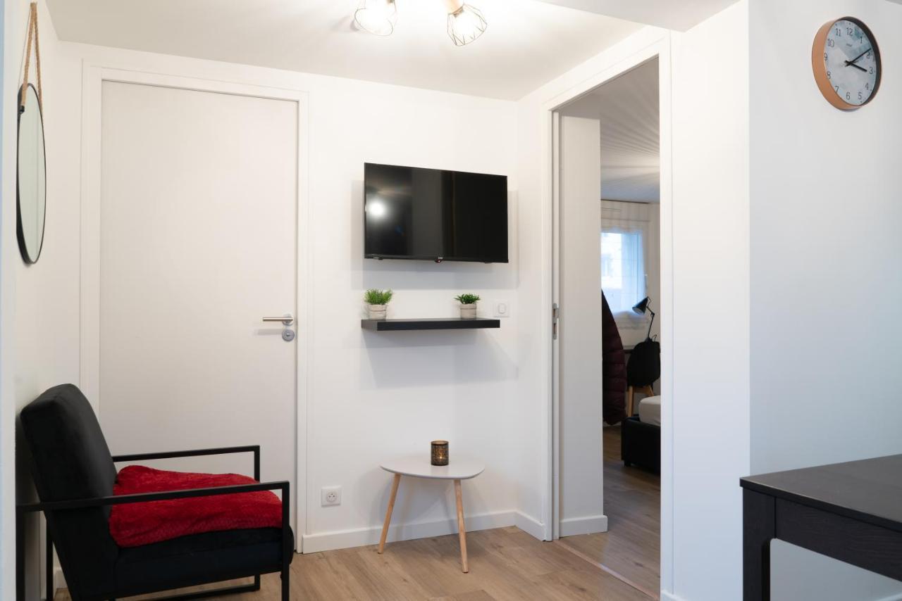 Bel appartement idéalement placé Saint-Brieuc, wifi, parking gratuit Esterno foto